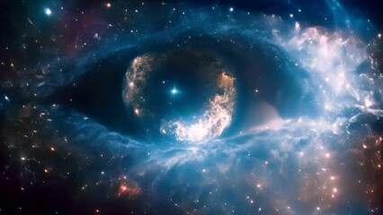 Wall Mural - galactical eye, vision concept, mystery and unknown concept, astrology.