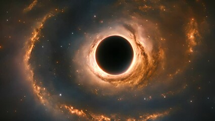 Wall Mural - black hole, mysterious gate to the infinity. galactical stars.