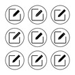 © Lunaraa - Edit icon set vector. edit document sign and symbol. edit text icon. pencil. sign up