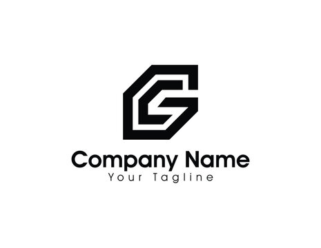GC logo letter design on luxury background. CG logo monogram initials letter concept. GC icon logo design. CG elegant and Professional letter icon design on black background.