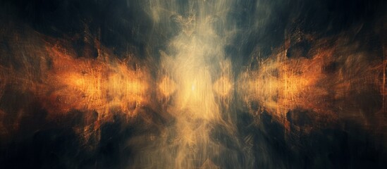 Leinwandbilder - Mysterious Abstract Background Transforms Underground Dungeon into a Blurred Enigma