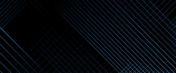 Poster - Vector dark blue background, modern line stripes curve abstract presentation background, luxury paper cut background, abstract decoration, blue pattern, halftone gradients.