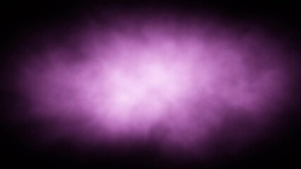 Wall Mural - realistic pink coloured cloud of smoke with empty space loop animation.