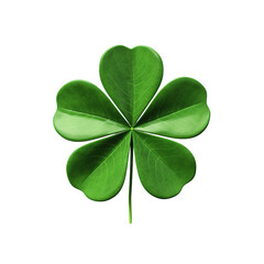 Wall Mural - shamrock leaf for Patrick's day, isolated on transparent background, Generative ai