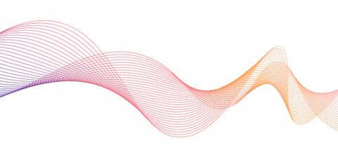 Poster - design template for cover, business. abstract dynamic color lines, waves,digital frequency track equ