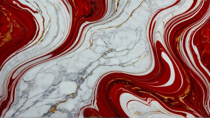 Wall Mural - Red color marble abstract acrylic background