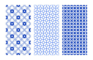 Wall Mural - abstract pattern set seamless pattern vector decorative graphic design wallpaper background for your