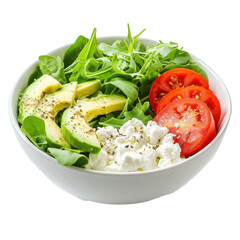 Wall Mural - Bowl of salad on transparency background PNG