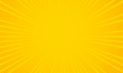 Wall Mural - Orange gradient ray burst dot style background vector design