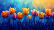 Bunte Blumen, Tulpen, Frühling