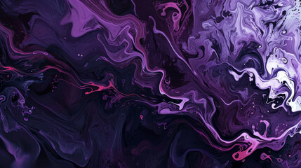 Aufkleber - Ash Wednesday banner, artistic representation of ashes and spirituality with swirling patterns and textures, deep hues of purple and black
