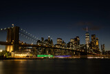 Fototapeta  - Puente Nueva York de noche