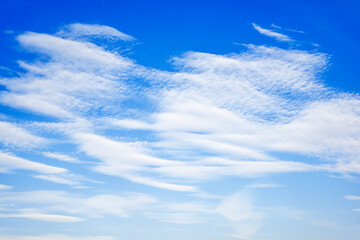 Wall Mural - beautiful blue sky with white cloud, background, wallpaper.