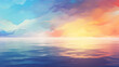 Mesmerizing reimagine the colors and shapes of a sunset through abstract interpretations, adding a touch of creativity to your compositions Ai Generative