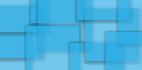 Poster - Abstract light blue and white gradient minimal background. abstract background with squares pattern shape. modern background used about technology or product presentation.