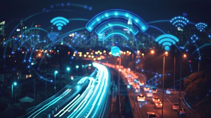 Poster - Networked World: Illuminated Wireless Signs