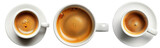 Hot espresso shot illustration PNG element cut out transparent isolated on white background ,PNG file ,artwork graphic design.