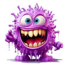 Funny_purple_gooey_monster_isolated_on_white