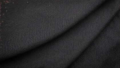 Sticker - black fabric texture background dark clothing material