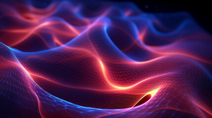 Poster - abstract background, glowing net wireframe, internet connectivity concept, tech wallpaper, business presentation backdrop, interconnected network, digital background 