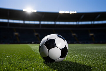 soccer ball on stadium