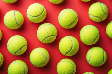 netted tennis balls