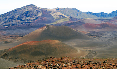 Sticker - Haleakala Volcano Crater, Maui Island, Hawaii, United States