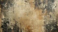 Old And Worn Newspaper Paper Grunge Texture Background