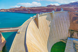 Glen Canyon Dam, a hydroelectric power station,  near Page at the colorado river