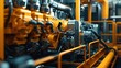 © Fotograf - Close up shot of a machine located inside a building. Ideal for industrial and manufacturing themes