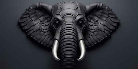 Poster - elephant head