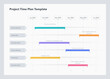© tomasknopp - Project time plan template with six project tasks in time intervals. Can be used for your website or presentation.