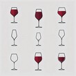 Wine Glasses Icons