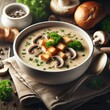 Bowl of Mushroom Soup