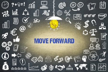 Sticker - move forward	