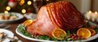 Holiday spiral-cut ham with a delicious brown sugar glaze.
