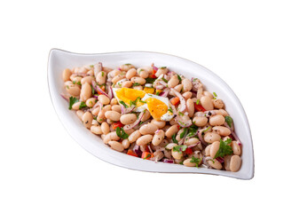 Wall Mural - Turkish foods; dried beans salad (Turkish name; piyaz)