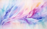 Fototapeta Tęcza - Vivid abstract background with swirling smoke clouds blending a spectrum of pastel colors.