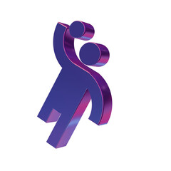 Poster - Beautiful abstract illustrations Blue Sports Handball symbol icons