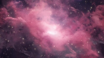 Wall Mural - Pink cosmic nebula.