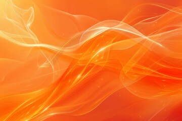 Poster - experience the mesmerizing motion of abstract orange waves in this modern graphic design, perfect fo