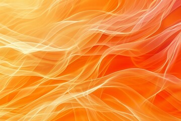 Poster - experience the mesmerizing motion of abstract orange waves in this modern graphic design, perfect fo