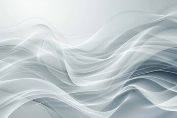 Poster - Abstract light gray waves background, perfect for adding a modern touch to your graphic designs or business presentations.