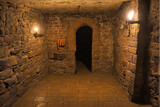 Fototapeta Do przedpokoju - Medieval ancient crypts and dungeons