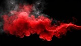 Fototapeta Most - Ethereal Elegance: Realistic Vector Red Smoke Effect