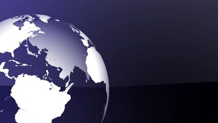 Wall Mural - Planet earth globe maps world animation