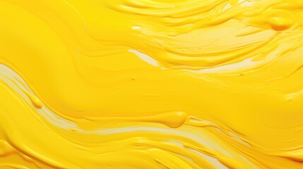Poster - A close up view of a yellow liquid. Perfect for illustrating scientific experiments or artistic concepts.