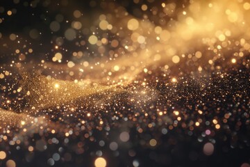 Poster - A blurry image of a golden background. Can be used as a backdrop for various design projects