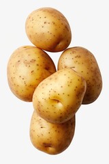 Poster - A group of potatoes stacked on top of each other. This image can be used to depict a variety of concepts such as food, cooking, healthy eating, agriculture, and farming