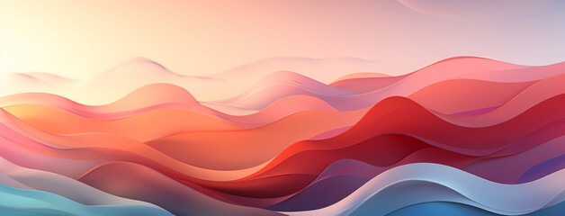 Colorful wavy background banner 